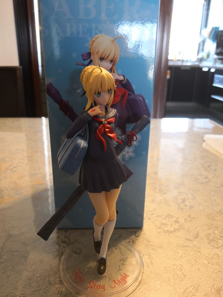 Fate/EXTRA saber Sailor suit/Uniforms Anime Garage Kit Figure Statue-Garage Kit Dolls
