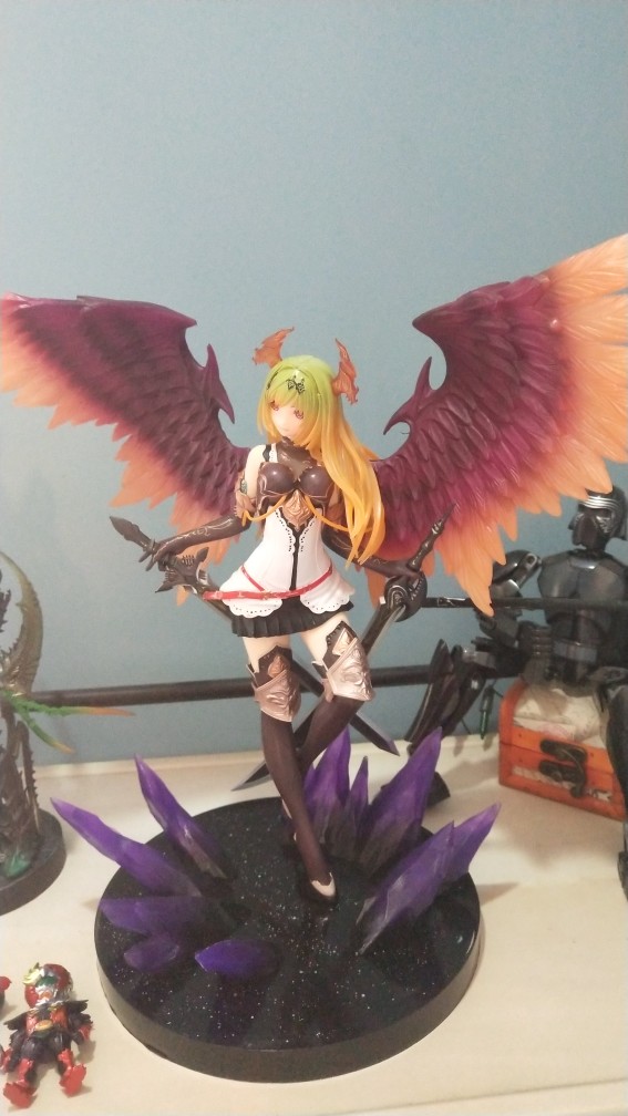 Rage of Bahamut Dark Dragon Rider Anime Garage Kits Dolls Figure Statue-Garage Kit Dolls