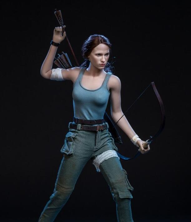 Tomb Raider Lara Two Head Sculpt Clothes Garage Kit-Garage Kit Dolls